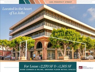 Plus de détails pour 1205-1225 Prospect St, La Jolla, CA - Local commercial à louer