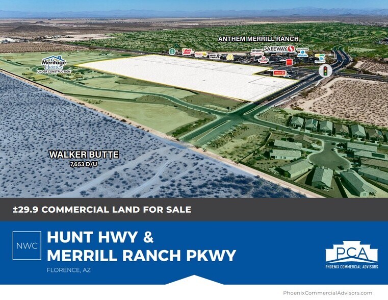 NWC Hunt Highway & Merrill Ranch Parkway, Florence, AZ à vendre - Photo principale – Image 1 sur 1