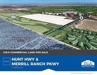 Plus de détails pour NWC Hunt Highway & Merrill Ranch Parkway, Florence, AZ - Terrain à vendre