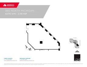 980 N Michigan Ave, Chicago, IL à louer Plan d’étage– Image 1 sur 1