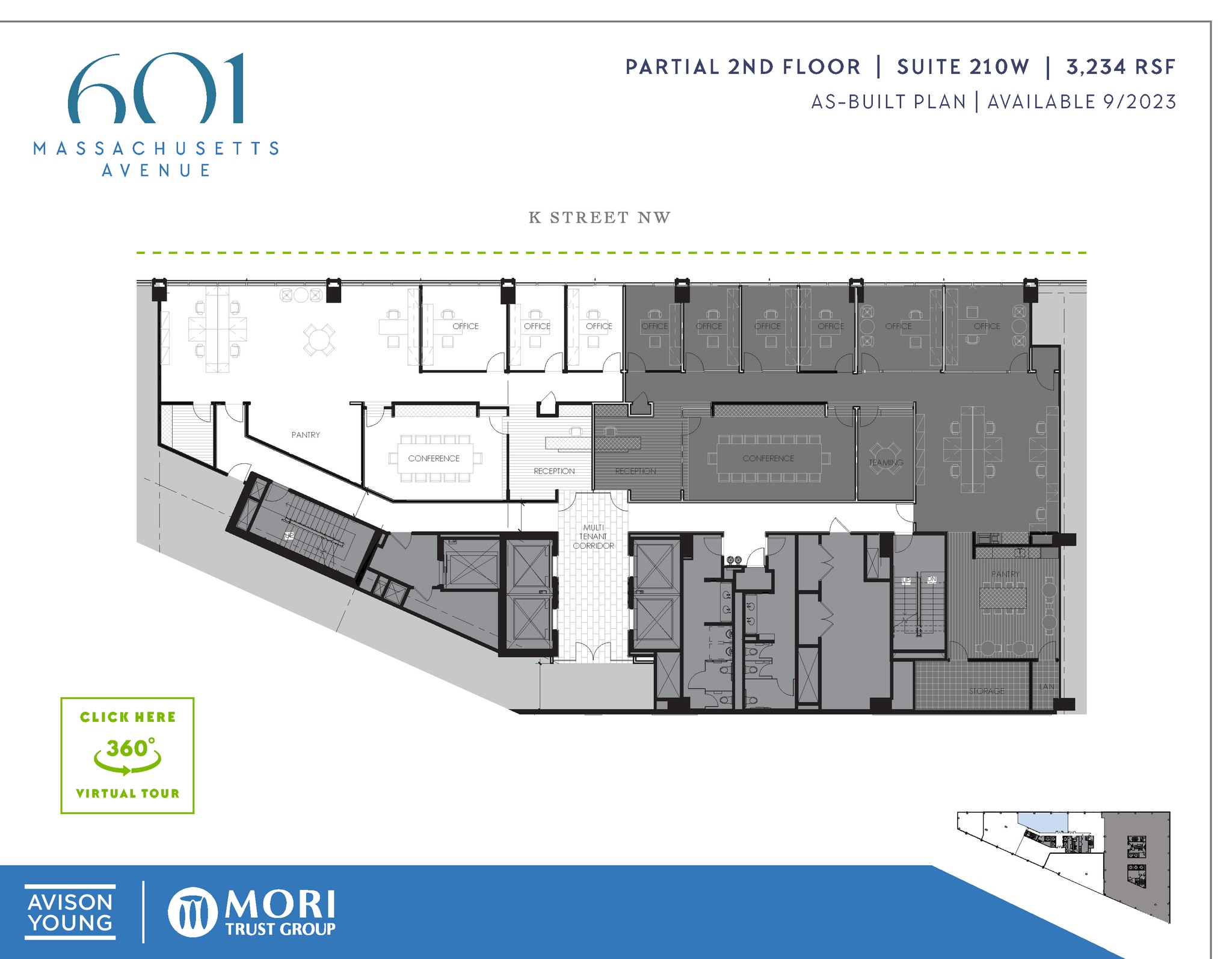 601 Massachusetts Ave NW, Washington, DC à louer Plan d’étage– Image 1 sur 1