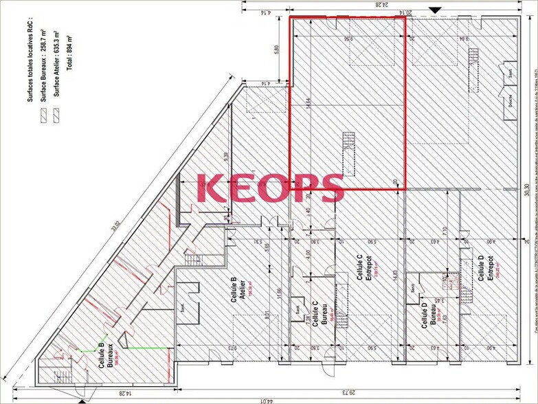 Local d’activités dans Quint-Fonsegrives à louer - Plan d’étage – Image 3 sur 4