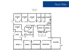 3701 Pegasus Dr, Bakersfield, CA à louer Plan d’étage– Image 1 sur 1