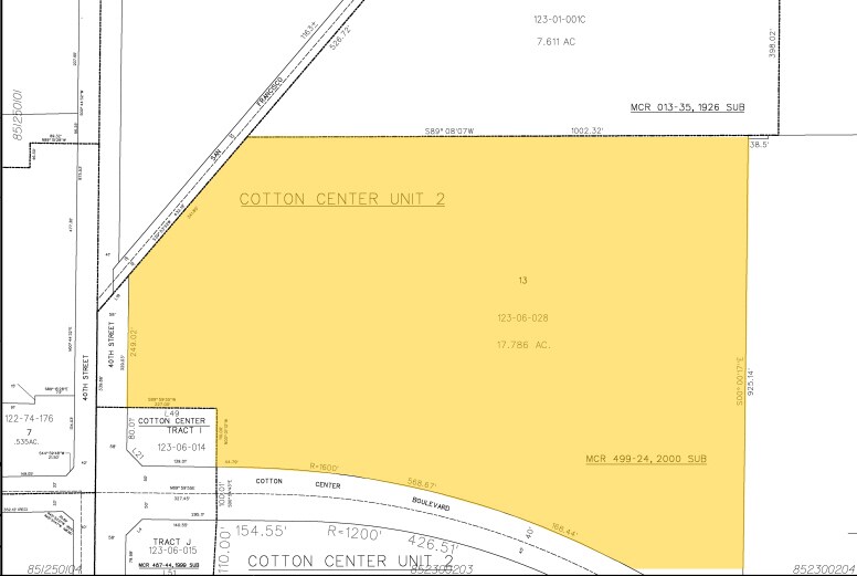 4050 E Cotton Center Blvd, Phoenix, AZ à louer - Plan cadastral – Image 3 sur 8