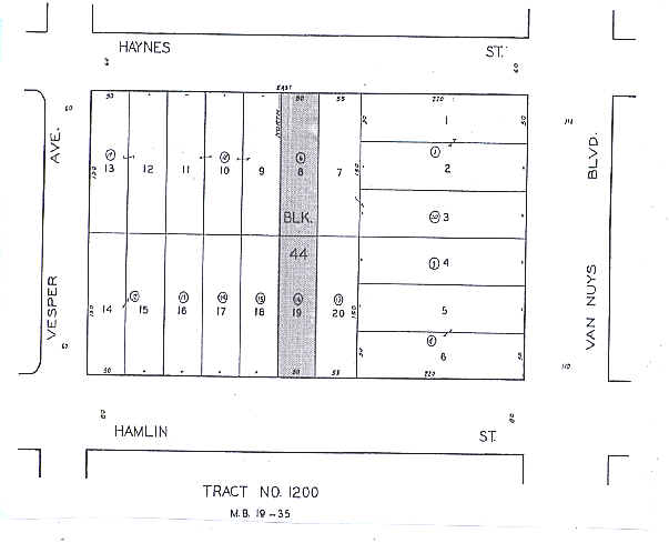 14531 Hamlin St, Van Nuys, CA à louer - Plan cadastral – Image 2 sur 8