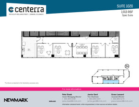 1873 S Bellaire St, Denver, CO à louer Plan d’étage– Image 1 sur 1