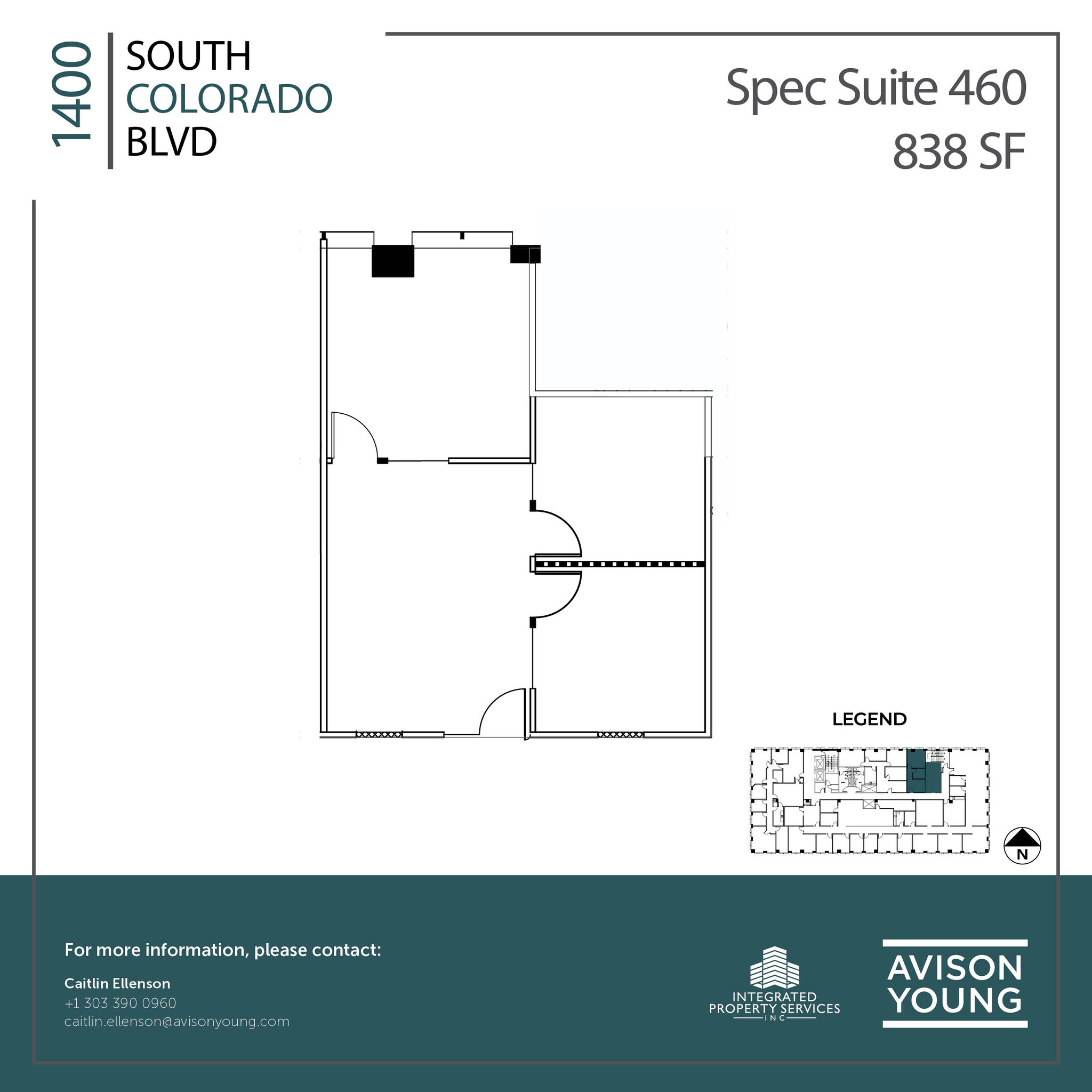 1400 S Colorado Blvd, Denver, CO à louer Plan d’étage– Image 1 sur 1