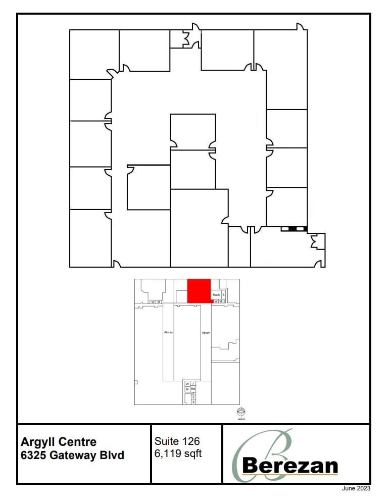 6325 Gateway Blvd NW, Edmonton, AB à louer Plan d’étage– Image 1 sur 1
