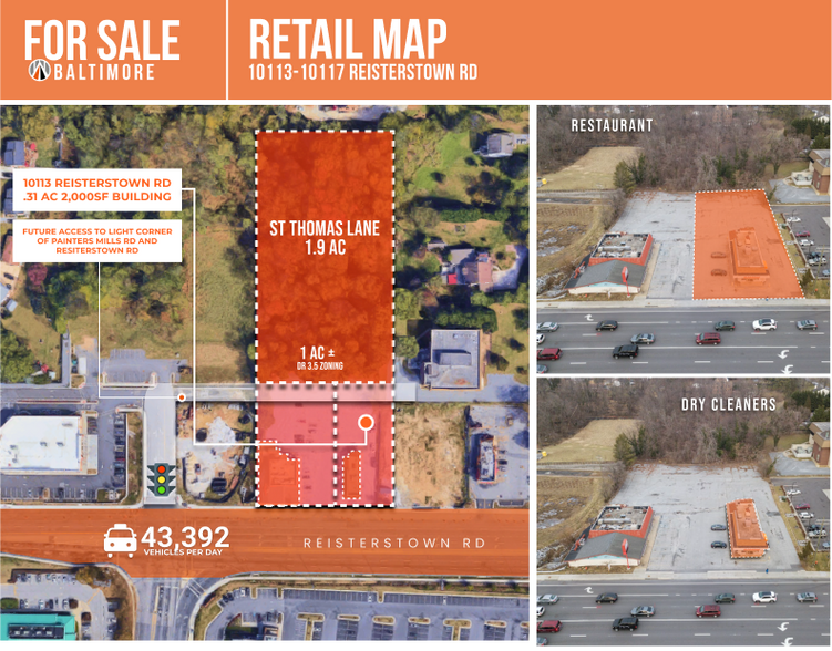 10113-10117 Reisterstown Rd, Owings Mills, MD à vendre - Photo de l’immeuble – Image 3 sur 6