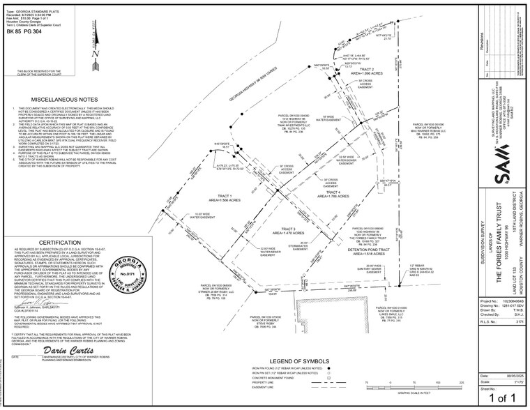 1030 Hwy 96, Warner Robins, GA à vendre - Plan cadastral – Image 3 sur 4