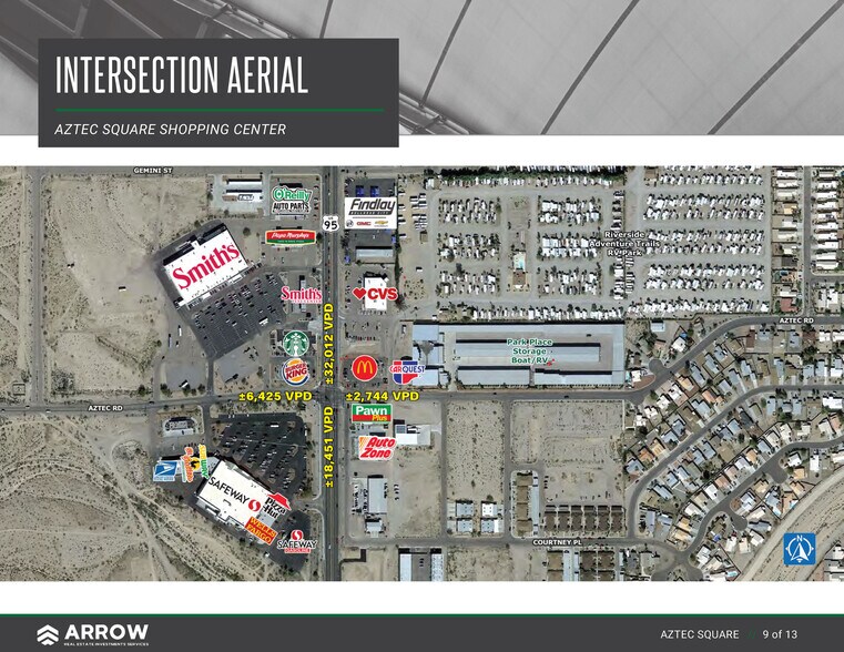 Aztec Square | Safeway Shadow Anchored portefeuille de 2 biens à vendre sur LoopNet.fr - Aérien – Image 3 sur 3