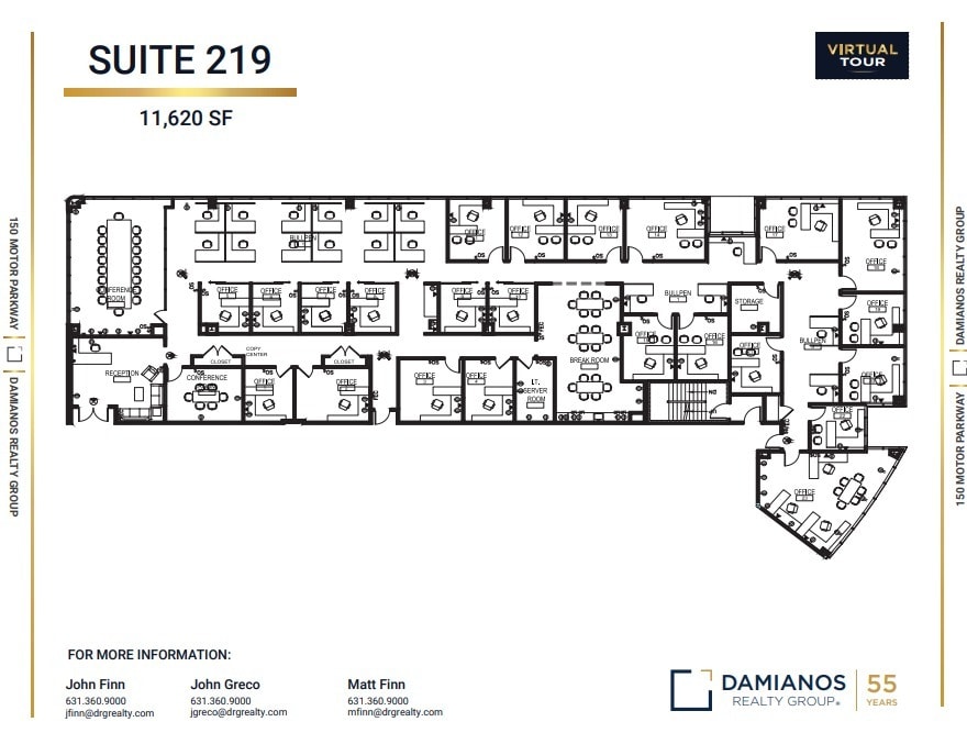 150 Motor Pkwy, Hauppauge, NY à louer Plan d’étage– Image 1 sur 1