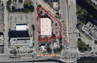 3600 Le Jeune Rd, Miami, FL - VUE AÉRIENNE  vue de carte - Image1