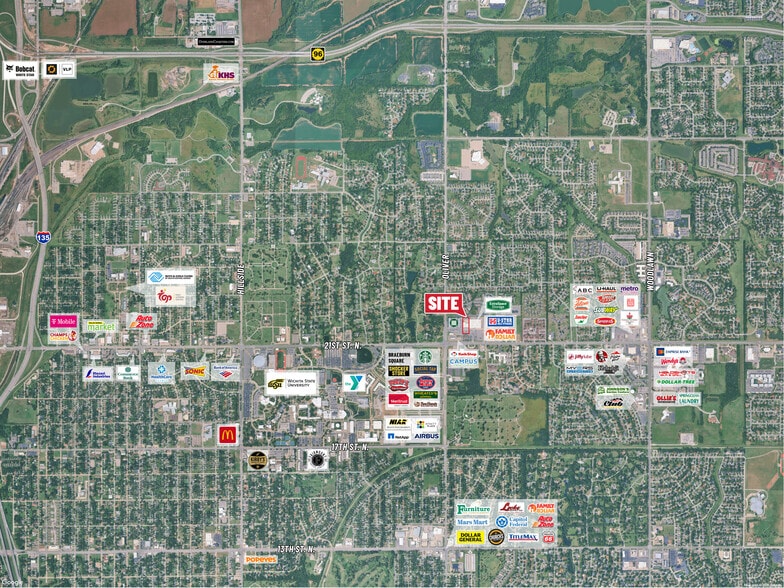 4930-4950 E 21st St, Wichita, KS à louer - Aérien – Image 2 sur 2