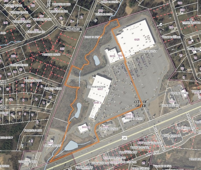 6005-6007 Wade Hampton Blvd, Taylors, SC à louer - Plan cadastral – Image 2 sur 12