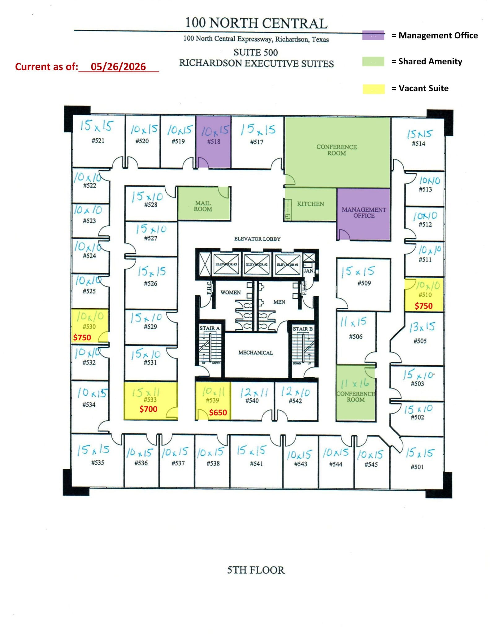 100 N Central Expy, Richardson, TX à louer Plan de site– Image 1 sur 1