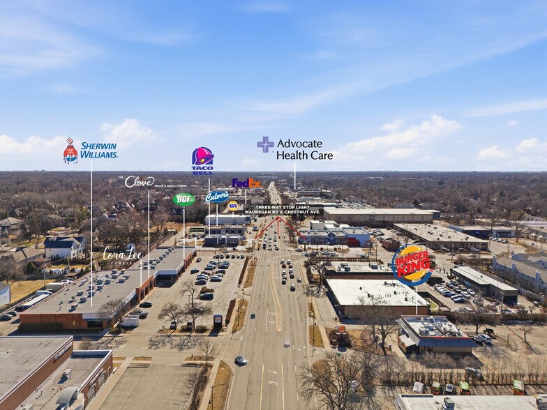 1803-1837 Waukegan Rd, Glenview, IL à louer - Aérien – Image 3 sur 15