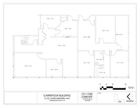 31731 Northwestern Hwy, Farmington Hills, MI à louer Plan d’étage– Image 2 sur 3