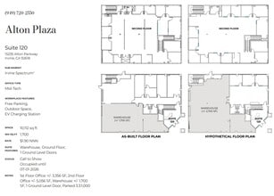15295 Alton Pky, Irvine, CA à louer Plan d’étage– Image 1 sur 1