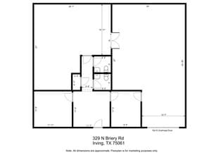 301-363 N Briery Rd, Irving, TX à louer Plan d’étage– Image 1 sur 6