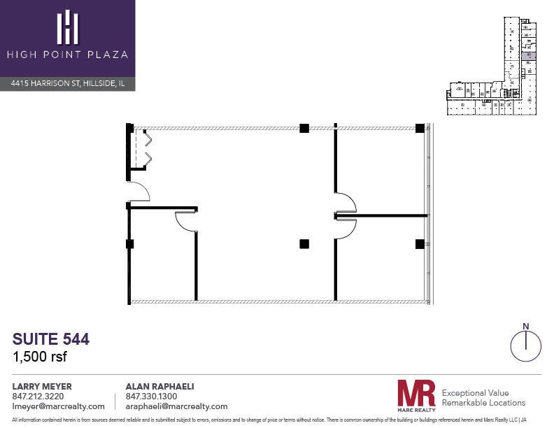 4415 W Harrison St, Hillside, IL à louer Plan d’étage– Image 1 sur 1