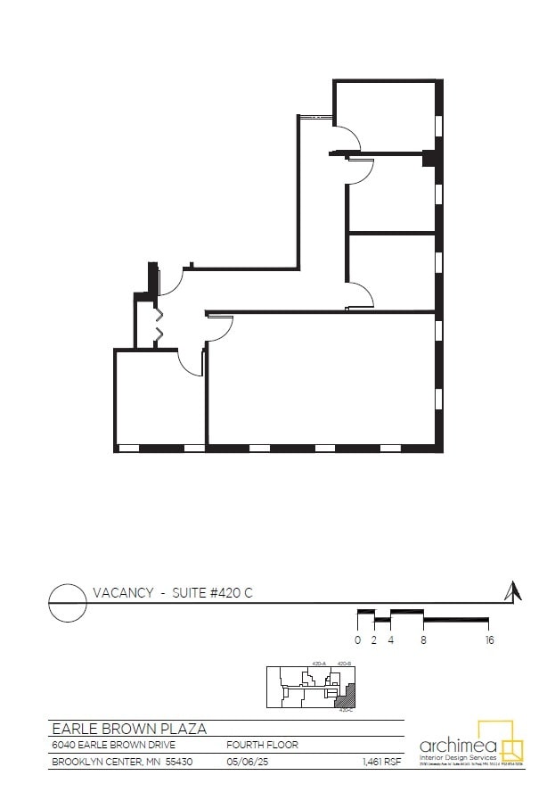 6040 Earle Brown Dr, Brooklyn Center, MN à louer Plan d’étage– Image 1 sur 1