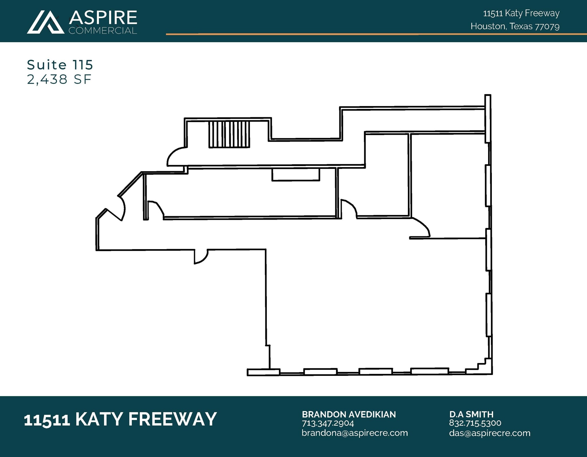 11511 Katy Fwy, Houston, TX à louer Plan d’étage– Image 1 sur 1