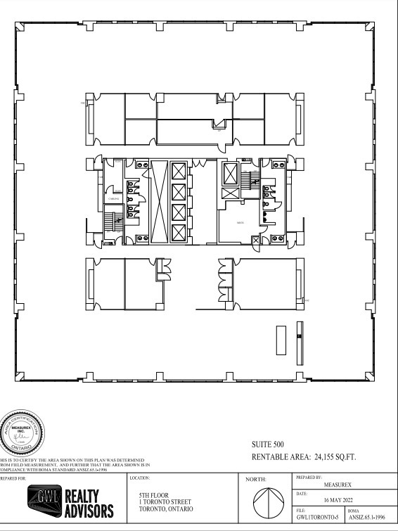 1 Toronto St, Toronto, ON à louer Plan d’étage– Image 1 sur 1