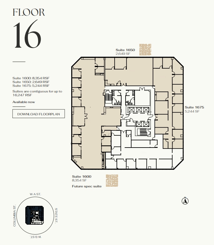 401 W A St, San Diego, CA à louer Plan d’étage– Image 1 sur 1