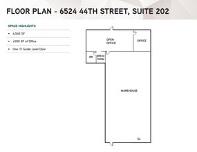 6524 44th St, Sacramento, CA à louer Plan d’étage– Image 1 sur 1