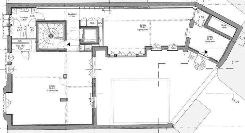 3 Rue Edmond Valentin, Paris à louer - Plan d’étage – Image 3 sur 5