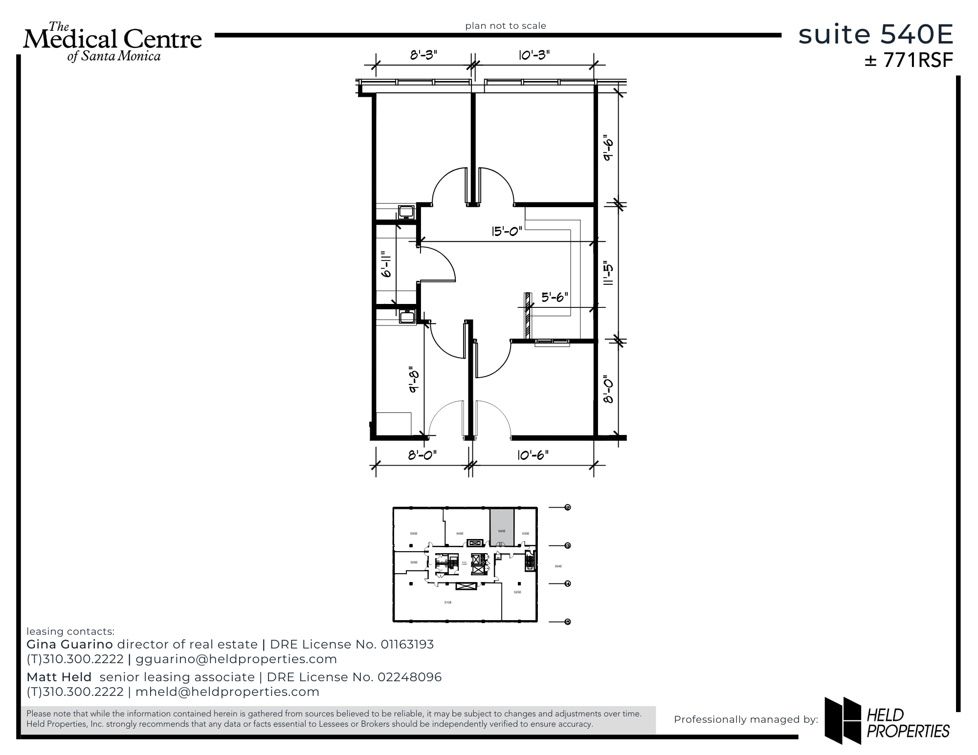 2021 Santa Monica Blvd, Santa Monica, CA à louer Plan d’étage– Image 1 sur 2