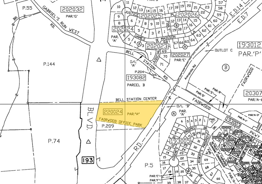 12200 Annapolis Rd, Glenn Dale, MD à vendre - Plan cadastral – Image 3 sur 9