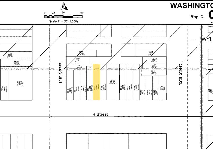 1108 H St NE, Washington, DC à louer - Plan cadastral – Image 2 sur 2