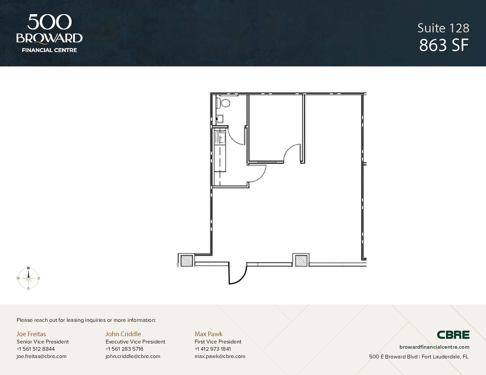 500 E Broward Blvd, Fort Lauderdale, FL à louer Photo intérieure– Image 1 sur 1