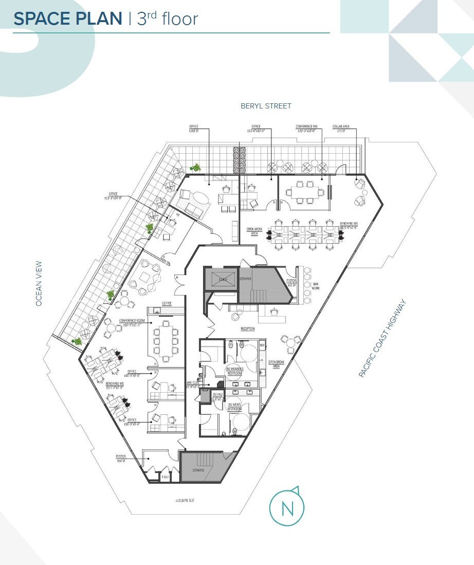 435 N Pacific Coast Hwy, Redondo Beach, CA à louer Plan d’étage– Image 1 sur 1