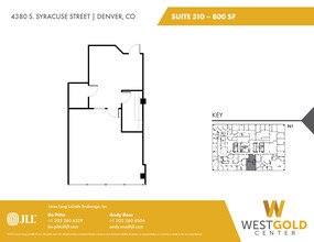 4380 S Syracuse St, Denver, CO à louer Plan d’étage– Image 1 sur 1