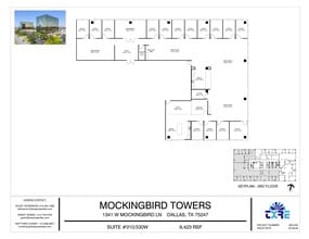 1341 W Mockingbird Ln, Dallas, TX à louer Plan d’étage– Image 1 sur 2