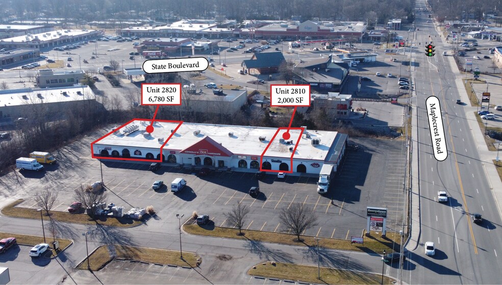 2808-2820 Maplecrest Rd, Fort Wayne, IN à louer - Photo de l’immeuble – Image 1 sur 6