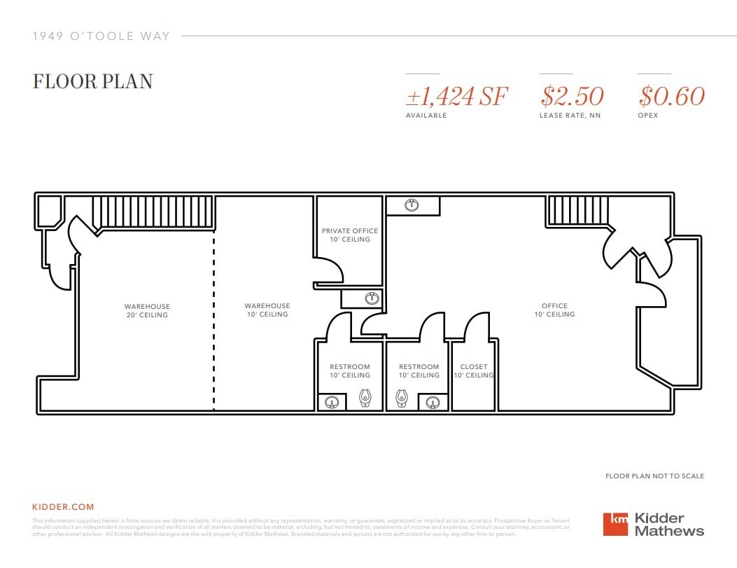 1941-1973 O'Toole Way, San Jose, CA à louer Plan d’étage– Image 1 sur 1