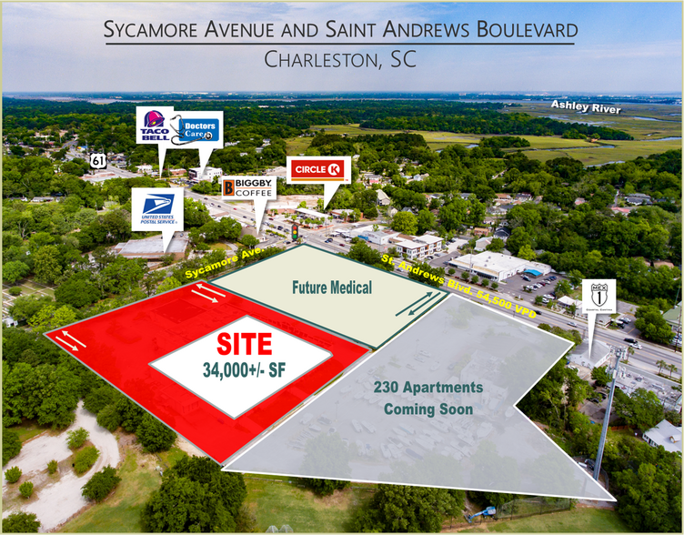 64 Sycamore Ave, Charleston, SC à louer - Photo de l’immeuble – Image 1 sur 6