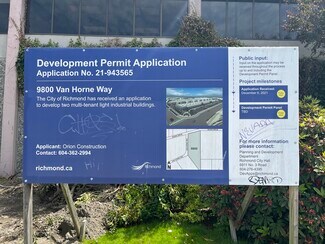 Plus de détails pour 9800 Van Horne Way, Richmond, BC - Industriel/Logistique à vendre