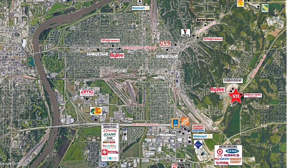 1839 Madison Ave, Council Bluffs, IA à louer - Aérien – Image 3 sur 3