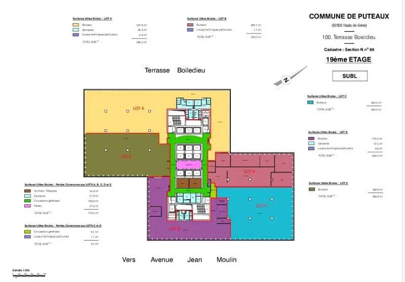100-101 Terrasse Boieldieu, Puteaux à louer - Plan d’étage – Image 3 sur 4