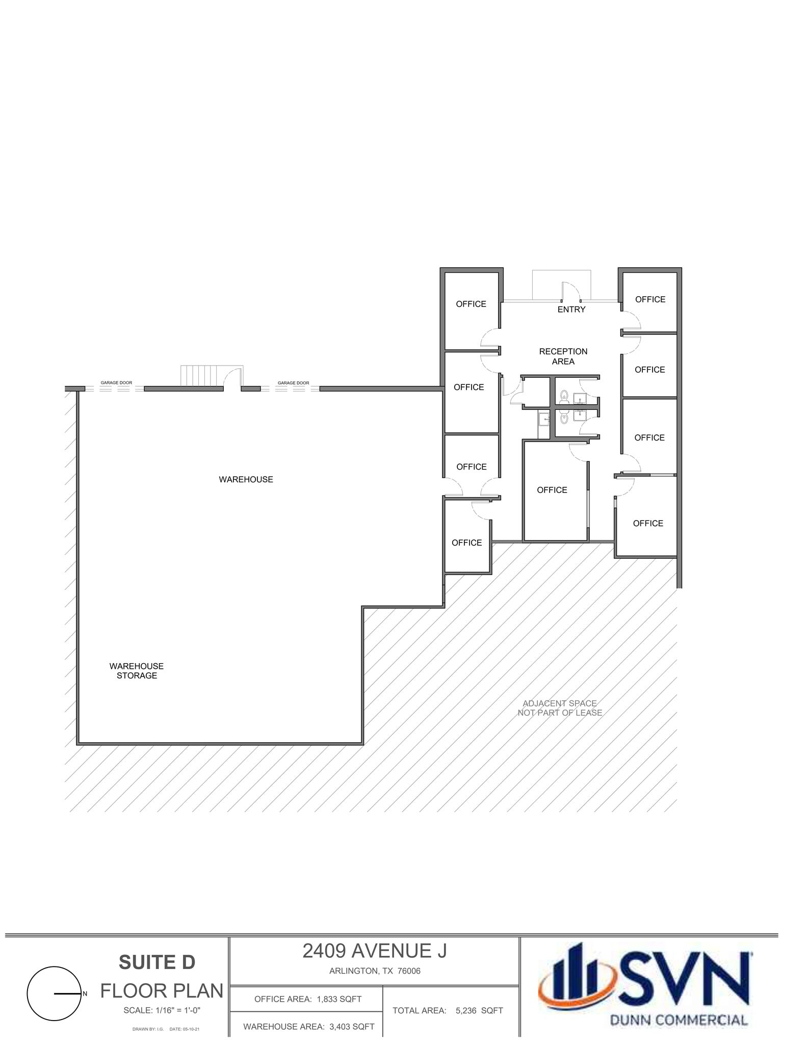 2401 Avenue J, Arlington, TX à louer Plan de site– Image 1 sur 1