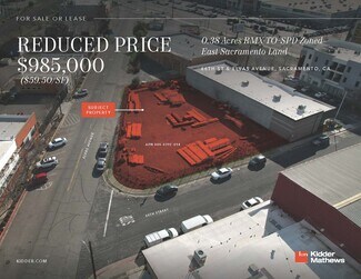 Plus de détails pour 66th St & Elvas Avenue St, Sacramento, CA - Terrain à vendre