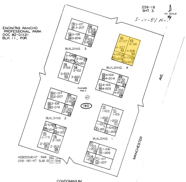 4407 Manchester Ave, Encinitas, CA à vendre - Plan cadastral – Image 2 sur 2