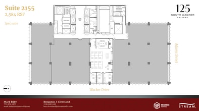 125 S Wacker Dr, Chicago, IL à louer Plan d’étage– Image 1 sur 1