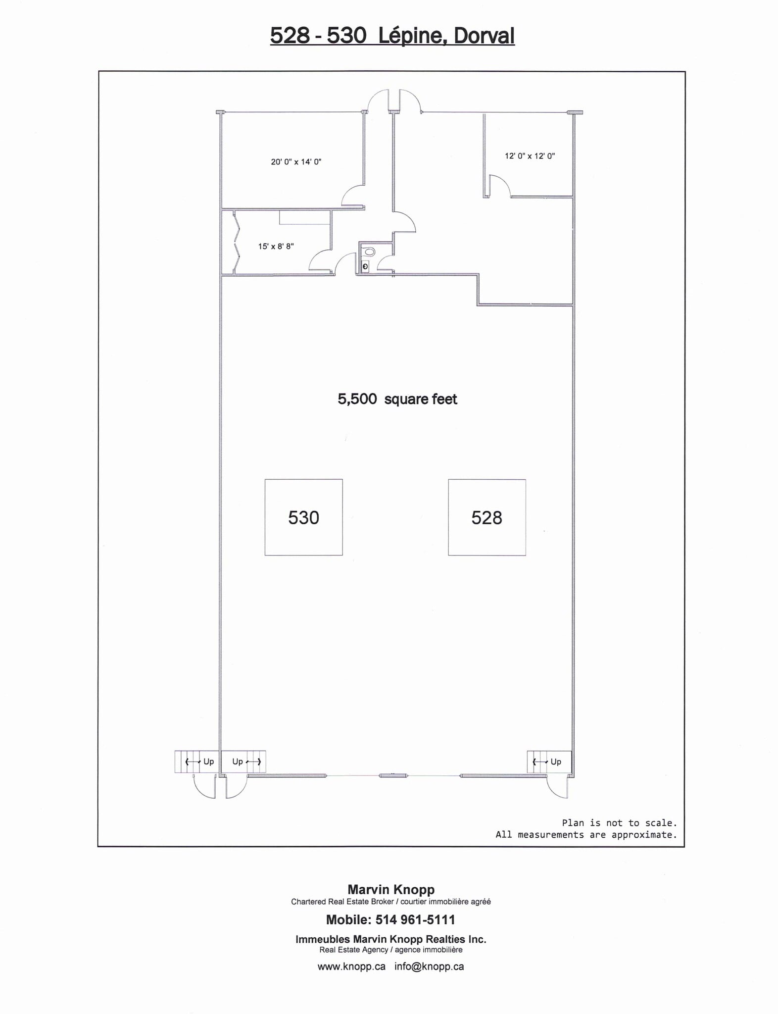 520-556 Av Lépine, Dorval, QC à louer Plan de site– Image 1 sur 6