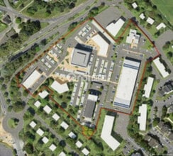 Saint-Brieuc - VUE AÉRIENNE vue de carte